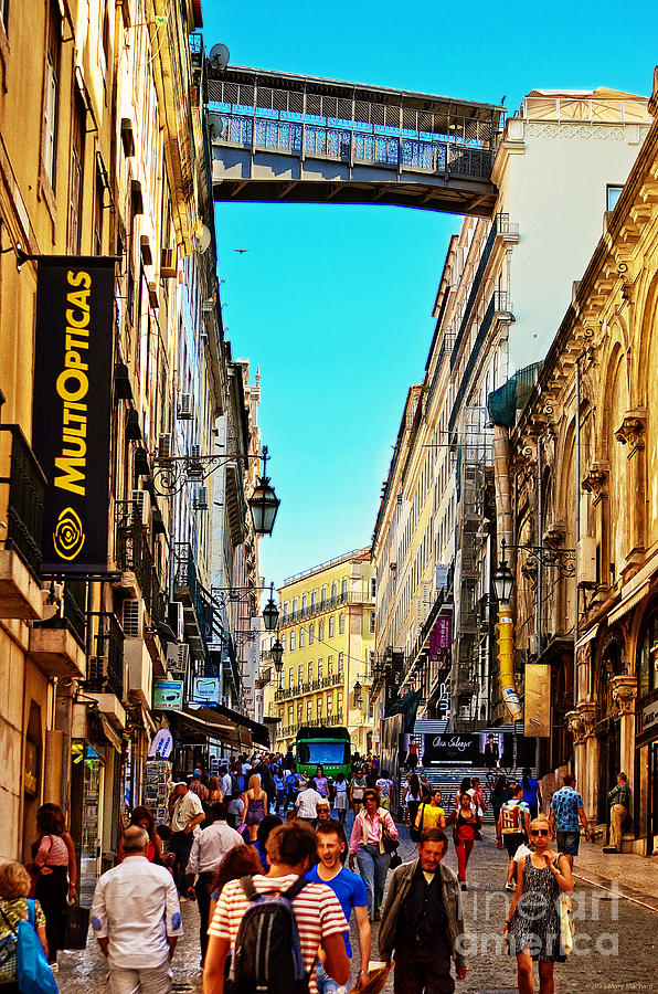 Streets of Lisbon 2 Photograph by Mary Machare