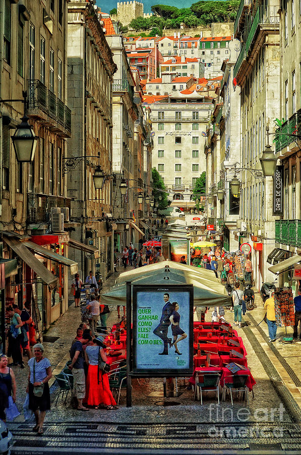 Streets of Lisbon 3 Photograph by Mary Machare