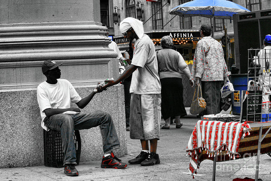 Streets of NYC People  Photograph by Chuck Kuhn