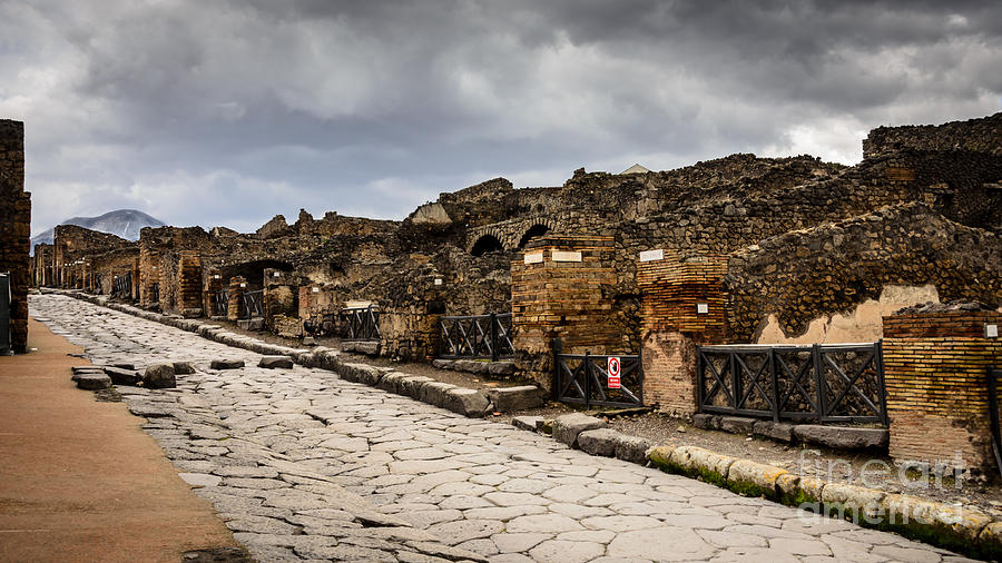 Streets of Pompeii - 1a Photograph by Debra Martz