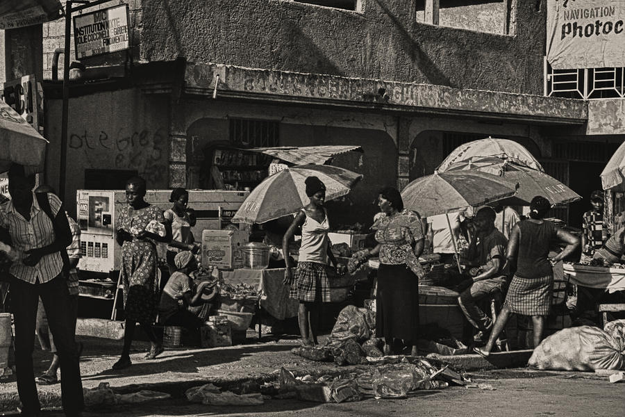 Vintage Photograph - Streets of Port-au-Prince by Mauricio Jimenez