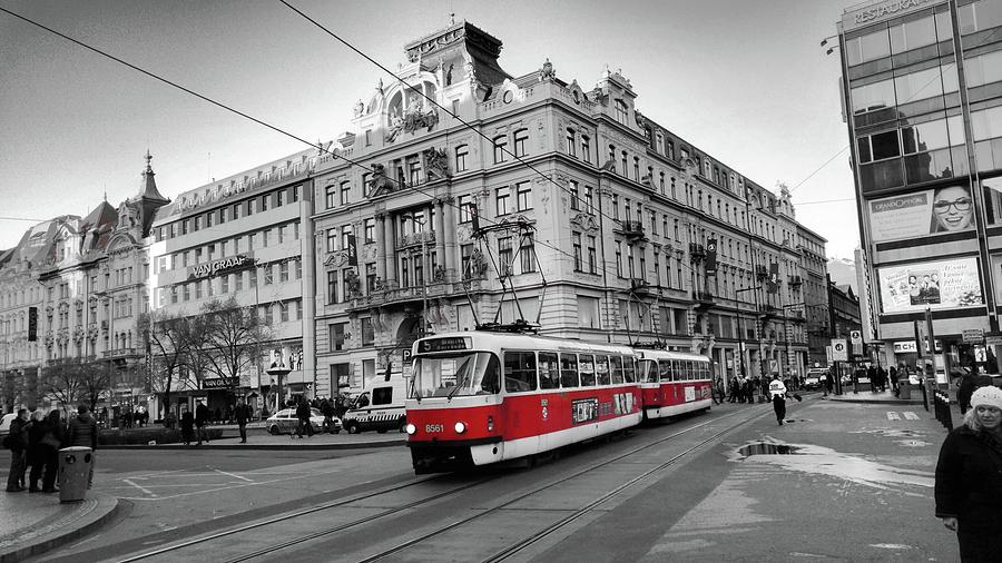 Vintage Photograph - Streets of Prague by Sascha Schultz