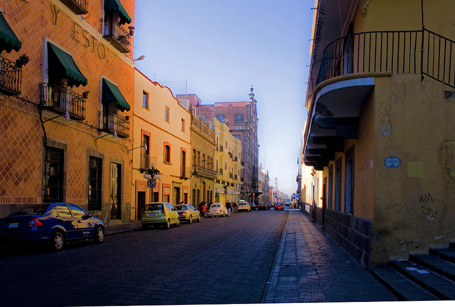 Streets of Puebla 1 Photograph by Lee Santa