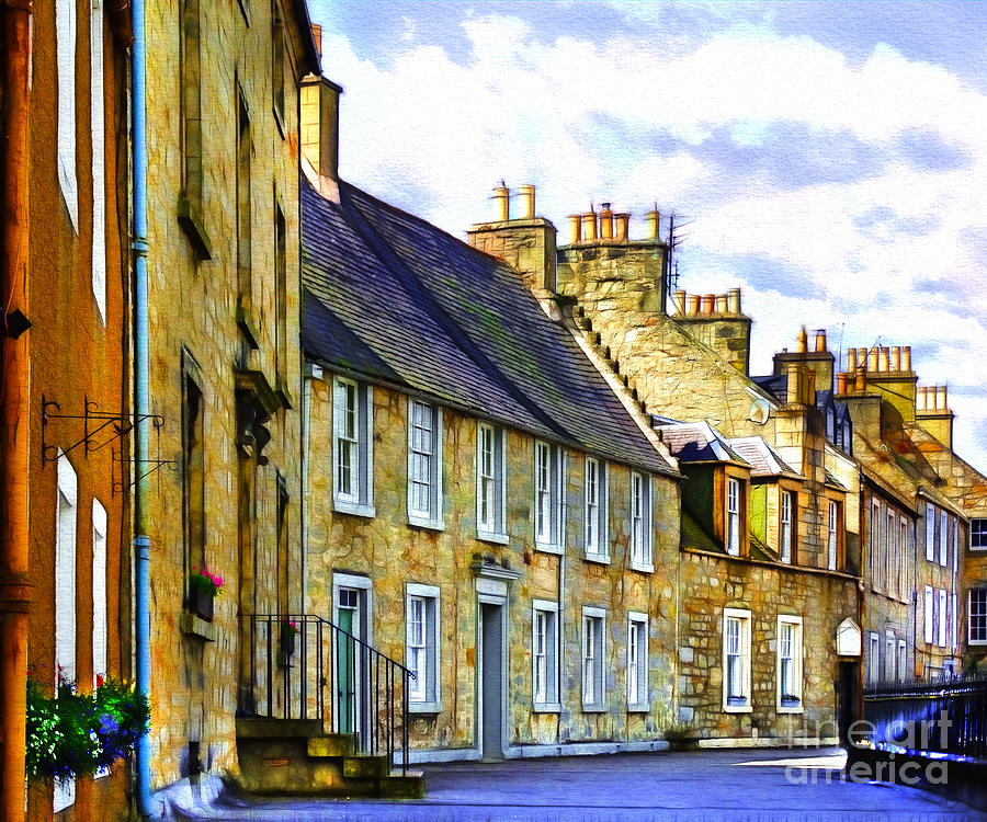 Streets of Queensferry Photograph by Judi Bagwell