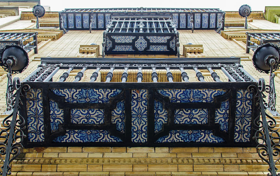 Streets of Seville - Azulejos Photograph by AM FineArtPrints