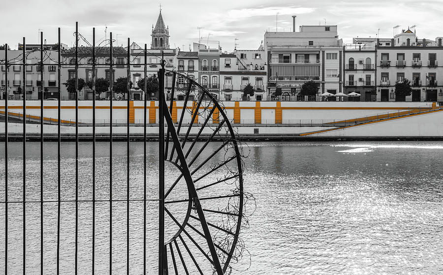 Streets of Seville - Calle Betis Photograph by AM FineArtPrints