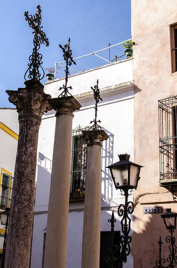 Streets of Seville - Calle Cruces 2 Photograph by AM FineArtPrints