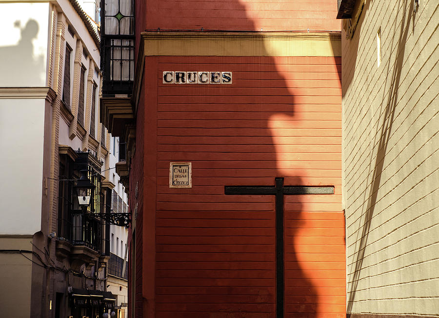 Streets of Seville - Calle Cruces Photograph by AM FineArtPrints