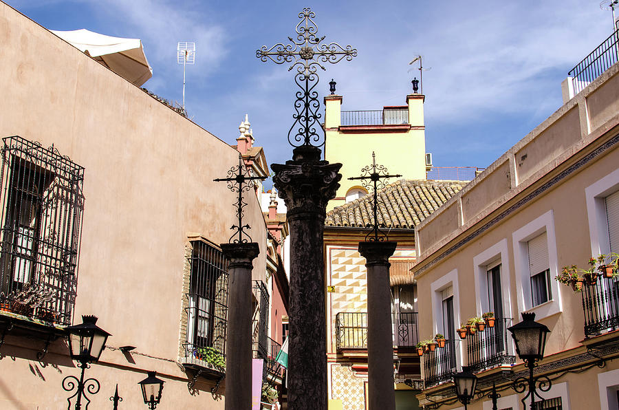 Streets of Seville - Calle de las Cruces 4 Photograph by AM FineArtPrints