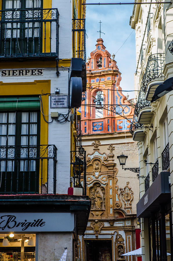 Streets of Seville - Calle Sierpes Photograph by AM FineArtPrints
