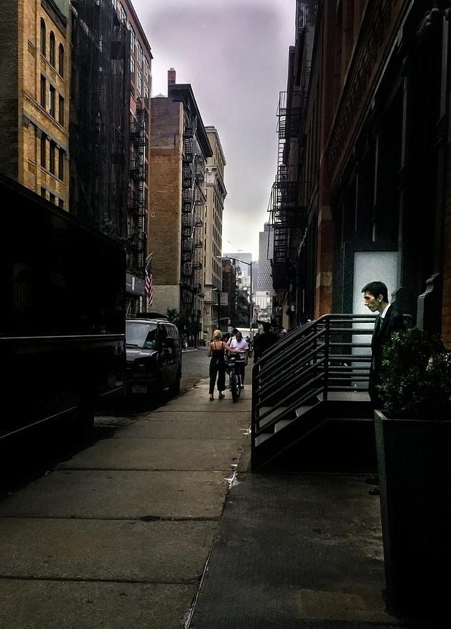 Streetscape Ny Photograph By Dieter Lesche 