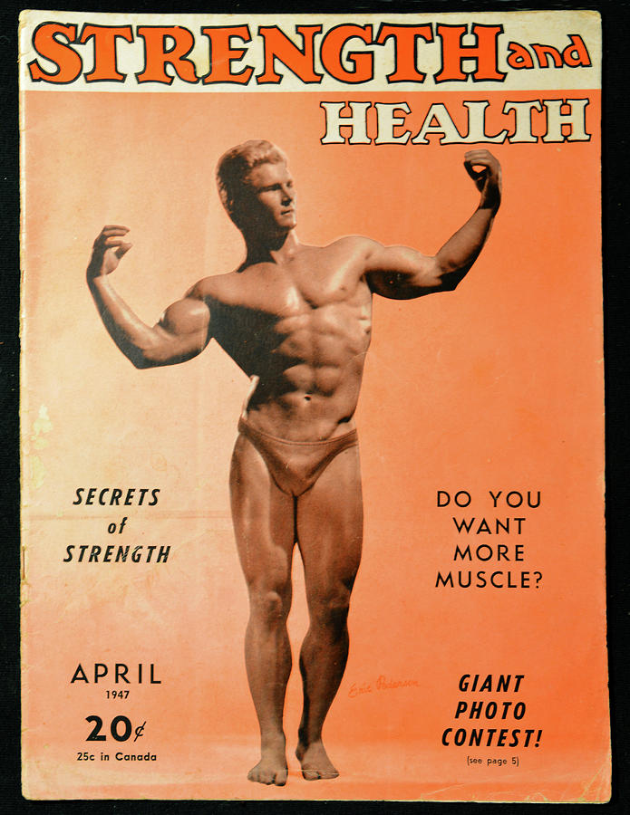 Strength and Health April 1947 Pyrography by David Lee Thompson