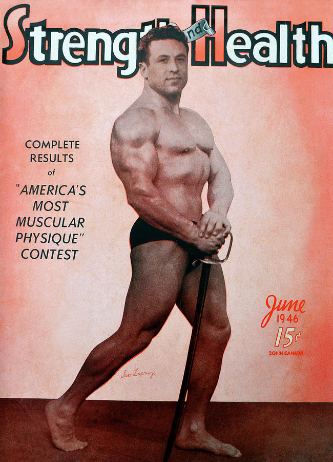 Vintage Photograph - Strength and Health Mag June 1948 by David Lee Thompson
