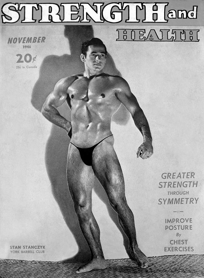Black And White Photograph - Strength and Health Mag Nov 1948 by David Lee Thompson