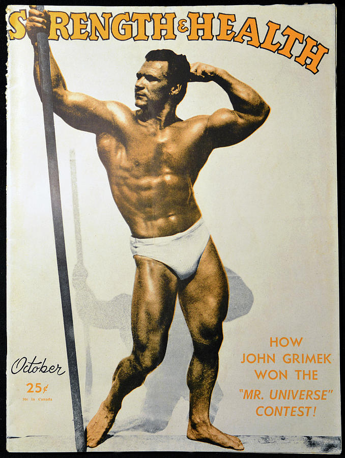 John Grimek Photograph - Strength and Health October 1948 by David Lee Thompson