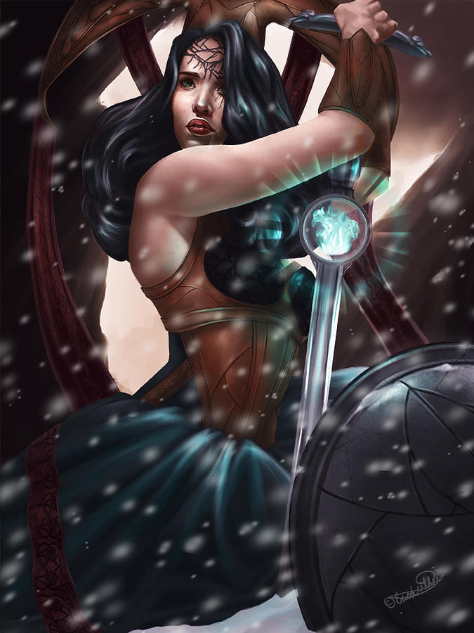 Fantasy Painting - Strength by Erica Willey