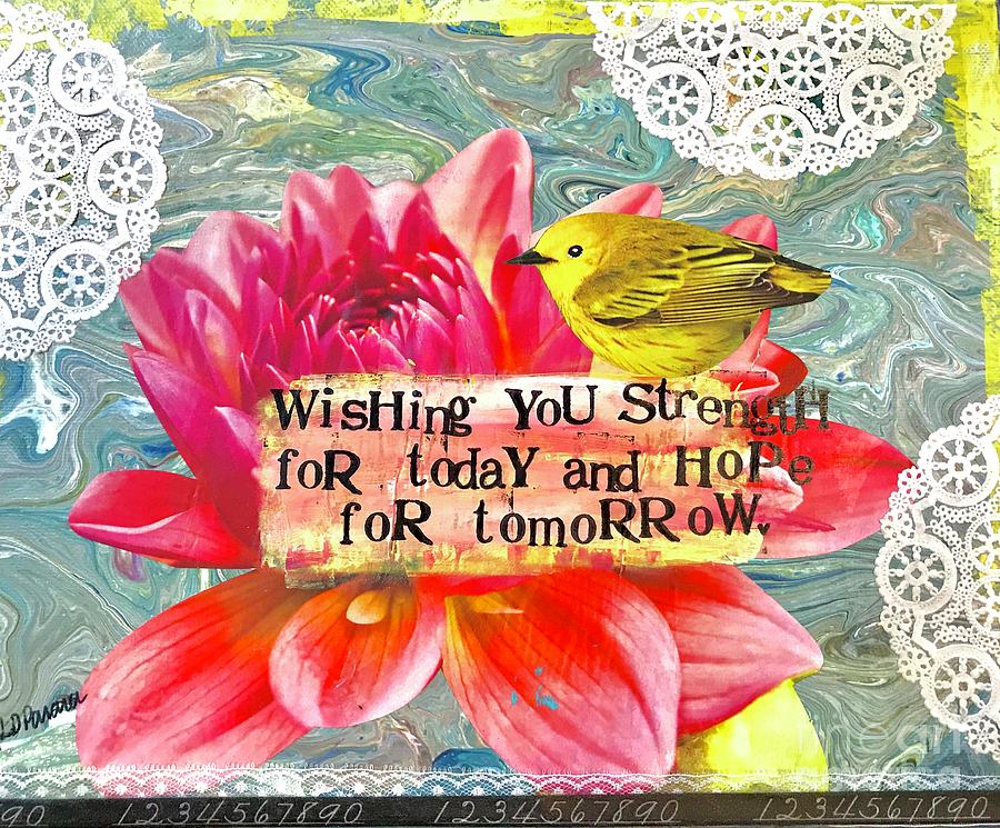 Divorce Mixed Media - Strength for Today by Kathy Lynn Donner