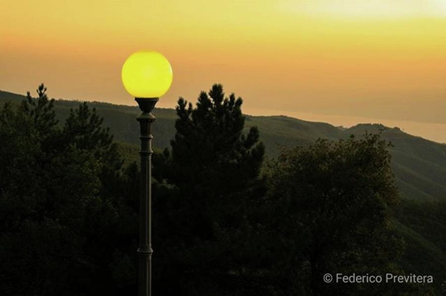 Sunset Photograph - Stretto Di Messina Visto Da Gambarie by Federico Previtera