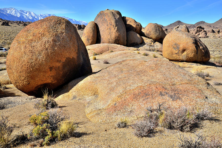 Strewn Boulders in the Alabama Hills Photograph by Ray Mathis
