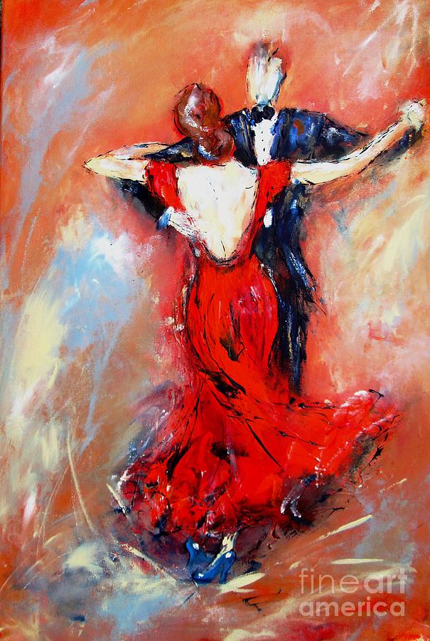 Strictly Come Dancing Paintings Painting by Mary Cahalan Lee - aka PIXI