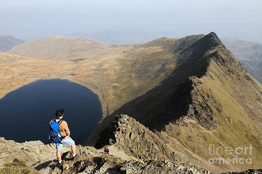 Striding Edge from Helvellyn Photograph by Bryan Attewell