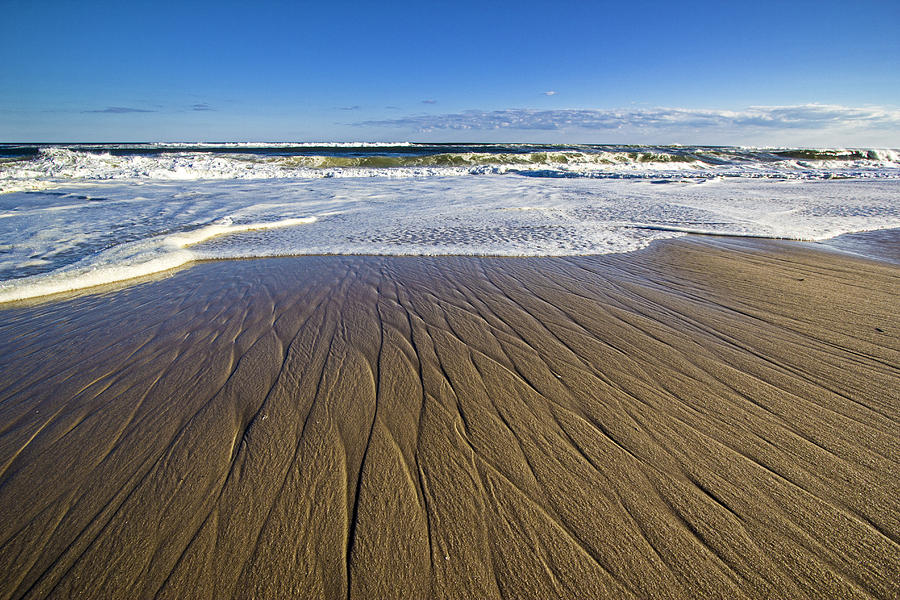 Striped Shore Break Photograph by Robert Seifert