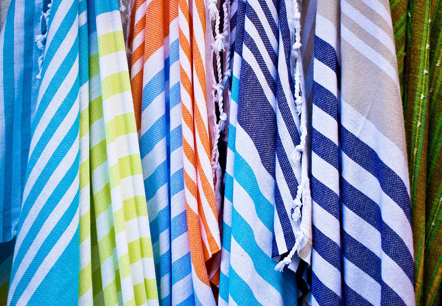 Abstract Photograph - Striped textiles by Tom Gowanlock