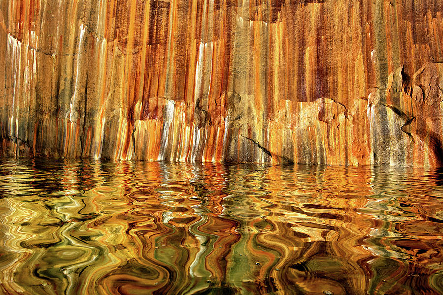 Orange Photograph - Stripes and Swirls by Tim Trombley Orange Photograph - Stripes and Swirls by Tim Trombley