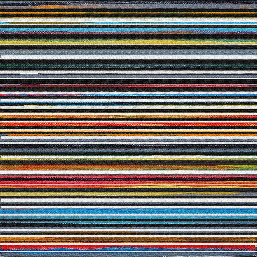 Stripes K Painting by Stan  Magnan
