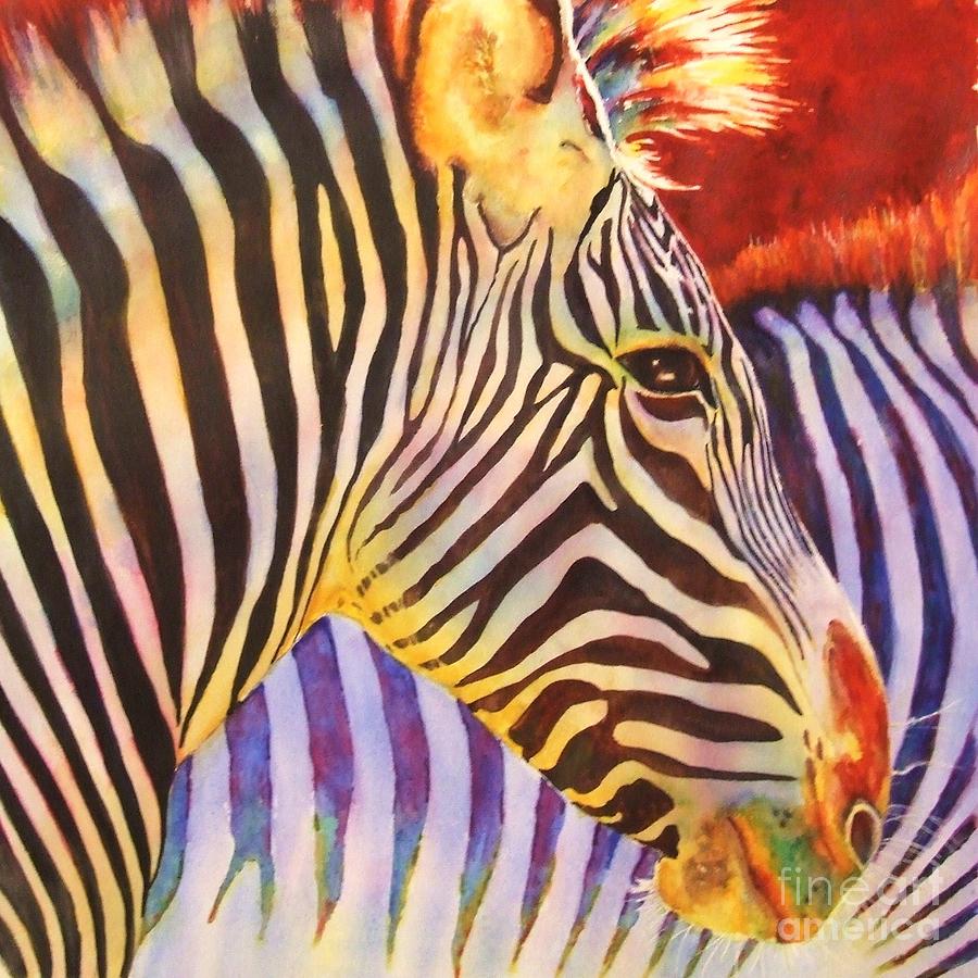Stripes Painting by Greg and Linda Halom