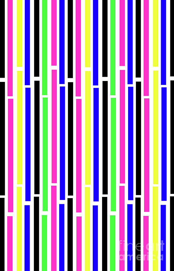 Stripes Digital Art by Louisa Knight