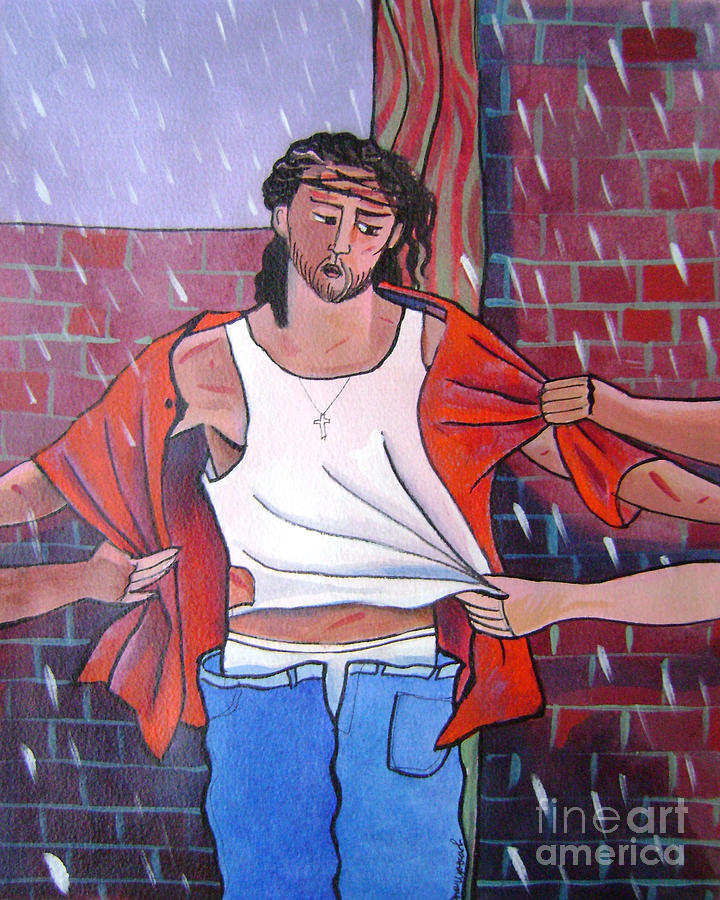 Stripped - MMSTR Painting by Br Mickey McGrath OSFS