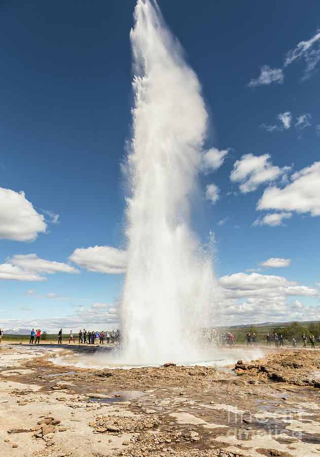 Strokkur geyser in Iceland Photograph by Didier Marti