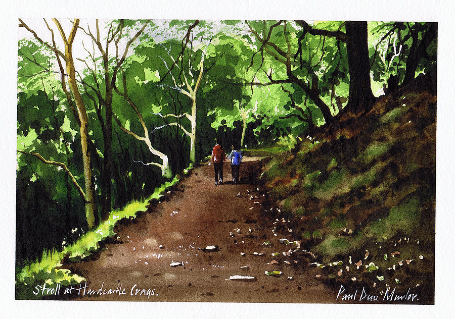 Stroll at Hardcastle Crags Painting by Paul Dene Marlor