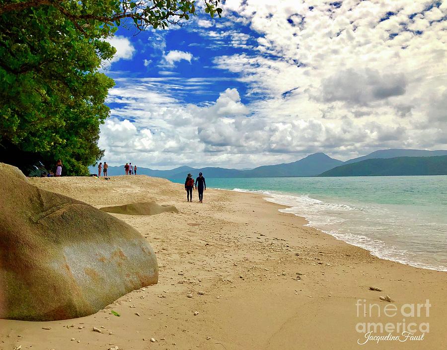Beach Photograph - Stroll Down Under by Jacqueline Faust