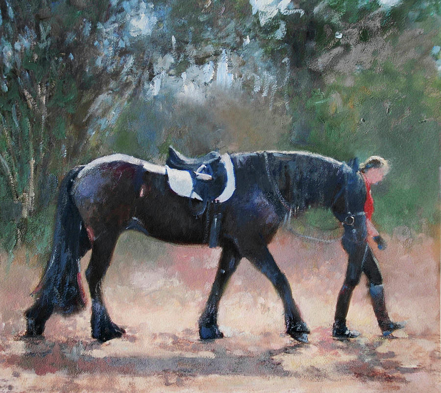 Strolling Painting by Anne Lattimore Fine Art America