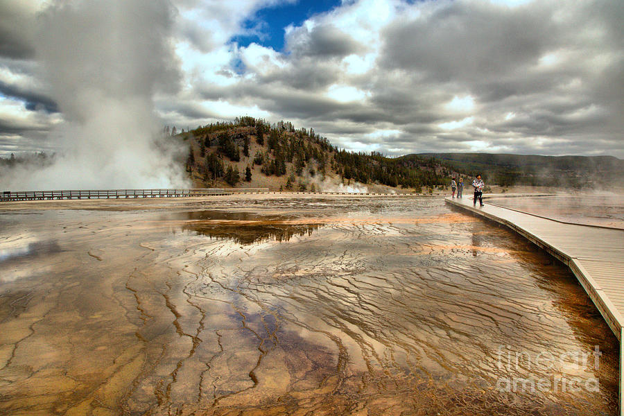 Strolling By Grand Prismatic Photograph by Adam Jewell