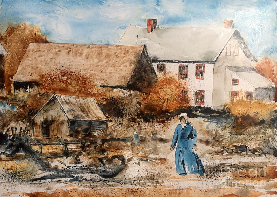 New Brunswick Painting - Strolling by Monte Toon New Brunswick Painting - Strolling by Monte Toon