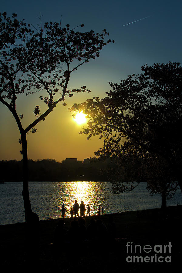 Strolling the Potomac at Sunset Photograph by Karen Jorstad