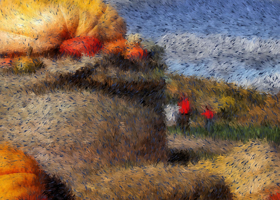 Fall Digital Art - Strolling Through Autumn by Tingy Wende