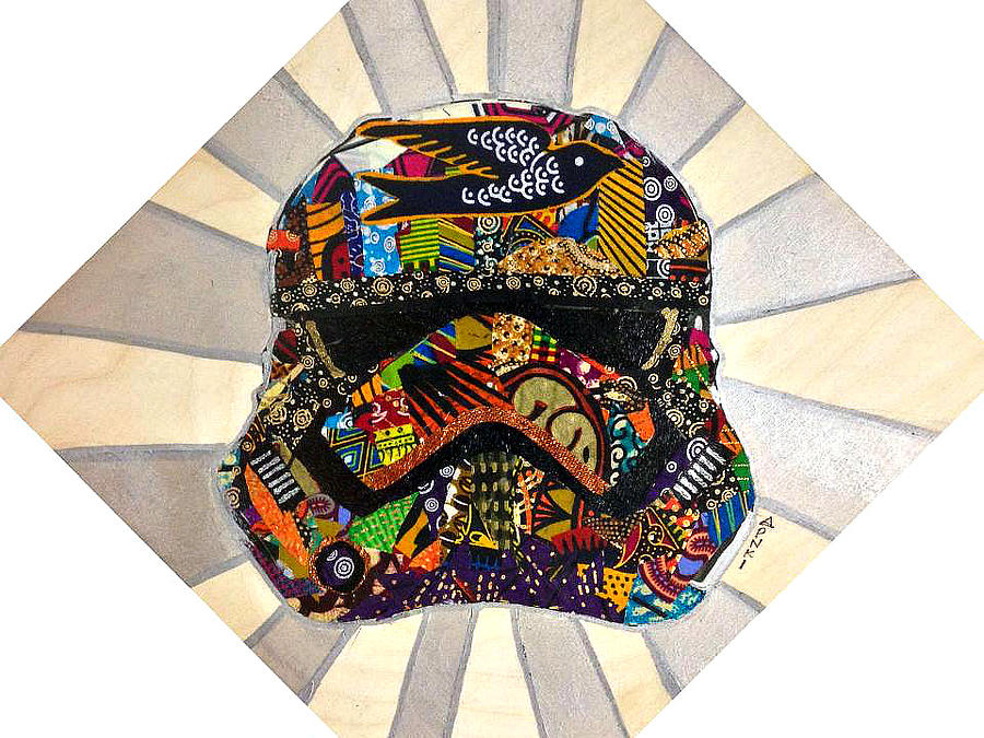 Strom Trooper Afrofuturist  Tapestry - Textile by Apanaki Temitayo M