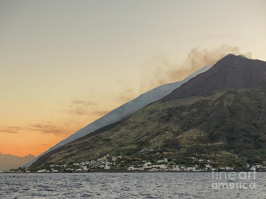 Stromboli erupting Photograph by Rod Jones
