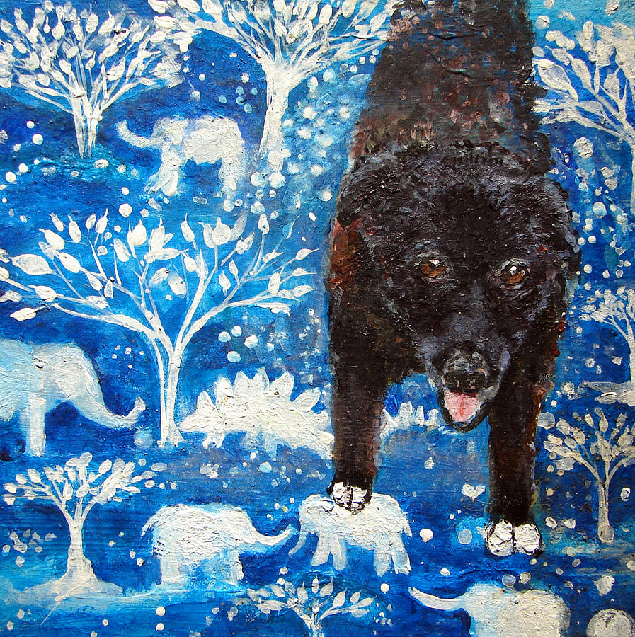 Stormy - Pet Portrait Painting by Ashleigh Dyan Bayer