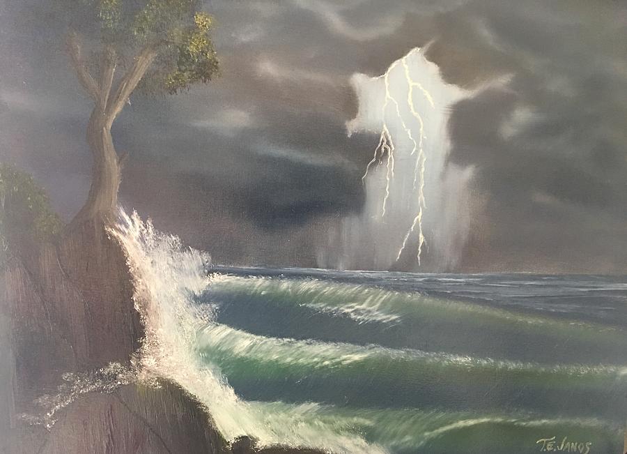 Strong Against The Storm Painting by Thomas Janos