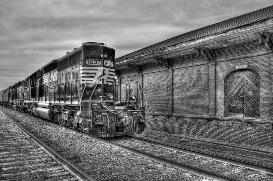 Strong Iron Norfolk Southern Locomotive 1637 Railroad Train Art Photograph by Reid Callaway