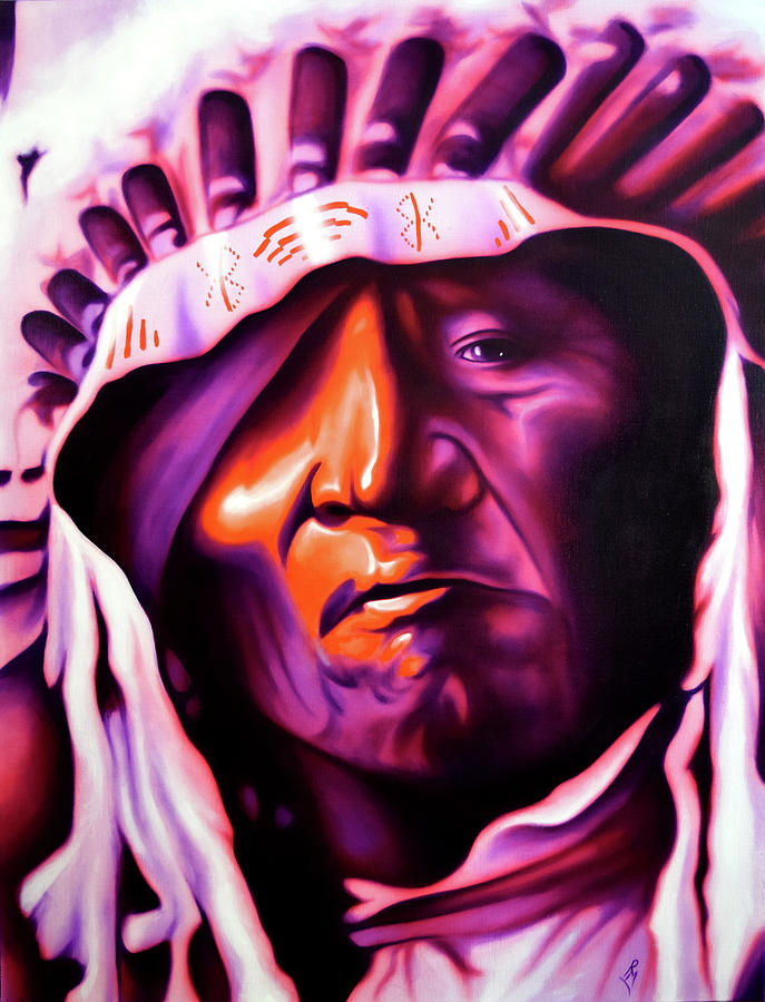 Chief Painting - Strong Signal II by Robert Martinez