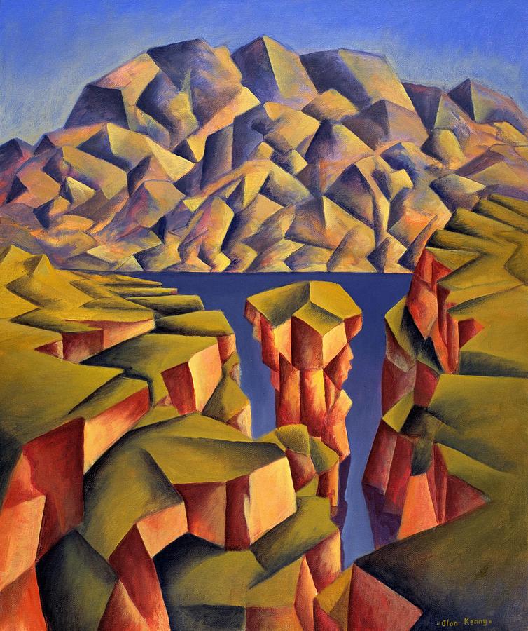 Structured landscape Painting by Alan Kenny