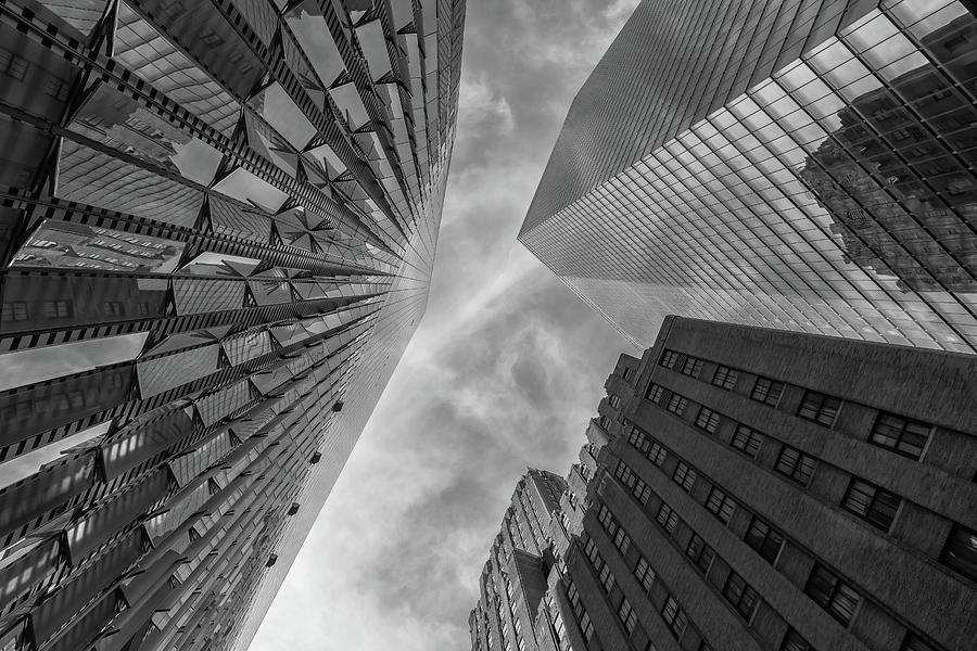 Structures Of NYC 10-BW Photograph by Jonathan Nguyen