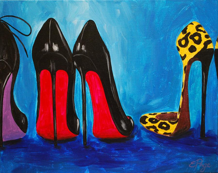Shoes Painting - Strut Your Stuff by Emily Page