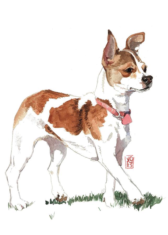 Chihuahua Painting - Strutting Chihuahua by Debra Jones